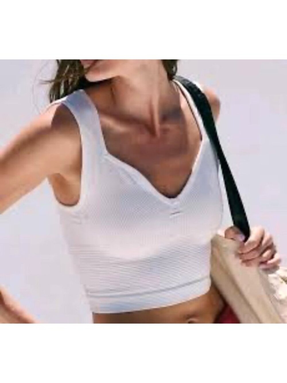 Free People Movement Women's Sz XS/S V-Neck Athletic Tank Activewear Tops